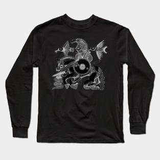 HUGINN AND MUNINN RAVENS VIKING NORDIC Long Sleeve T-Shirt